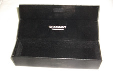 Charmant Titanium Perfection Eyeglass Case Magnetic Closure Hard Faux Leather