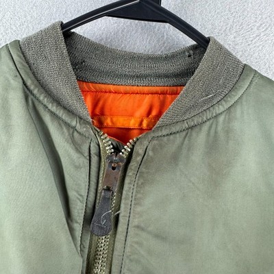 Vintage MA-1 Bomber Jacket Mens Medium 70s 1971 Vetnam Alpha