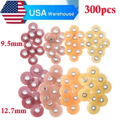 300pcs Dental Sof-Lex Extra Thin Composite Finishing Polishing Discs 9.5/12.7mm