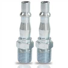 Air Line Hose Fitting Connector Male 1/4" Thread Bayonet For PCL Vertex 2Pcs