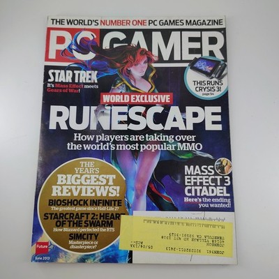 PC Gamer Magazine June 2013 Runescape Mass Effect 3 Bioshock Infinite Gaming