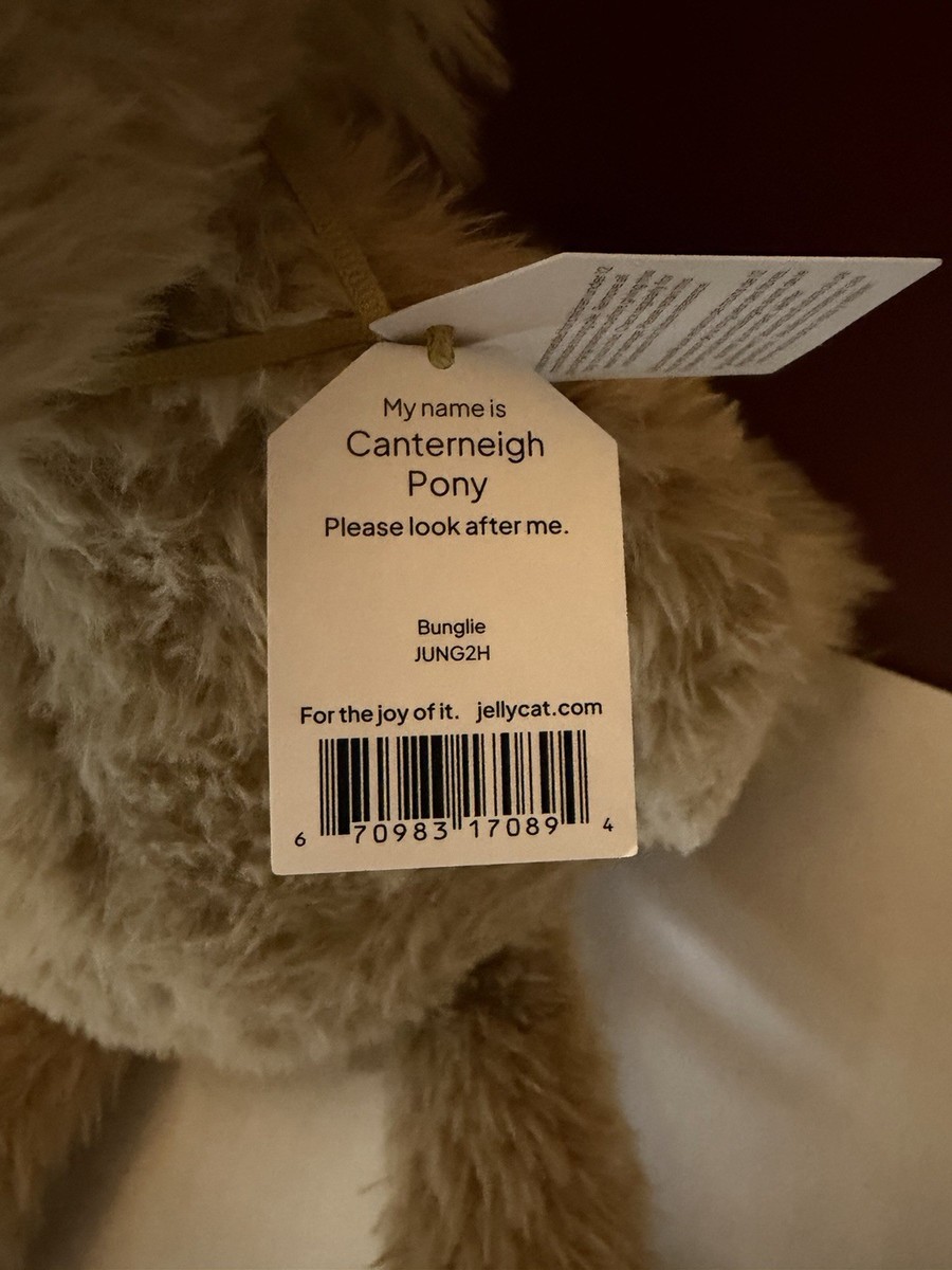 Jellycat Canterneigh Pony NWT New with Tags Stuffed Animal Horse