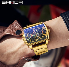 Men  s Sports Digital Watch   Dual Time Display, Waterproof, Alarm  Night Light