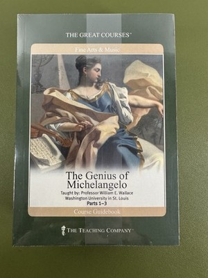 Teaching Great Courses GENIUS OF MICHELANGELO William Wallace DVDs & Book Set