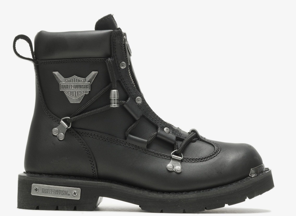Harley-Davidson Men's Brake Lights Buckle Boot - US 9, Black (D9168) Women 10,5