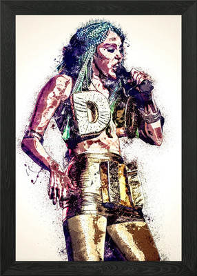 Miley Cyrus D Stil Gerahmtes Wandbild Poster Leinwanddruck Bild