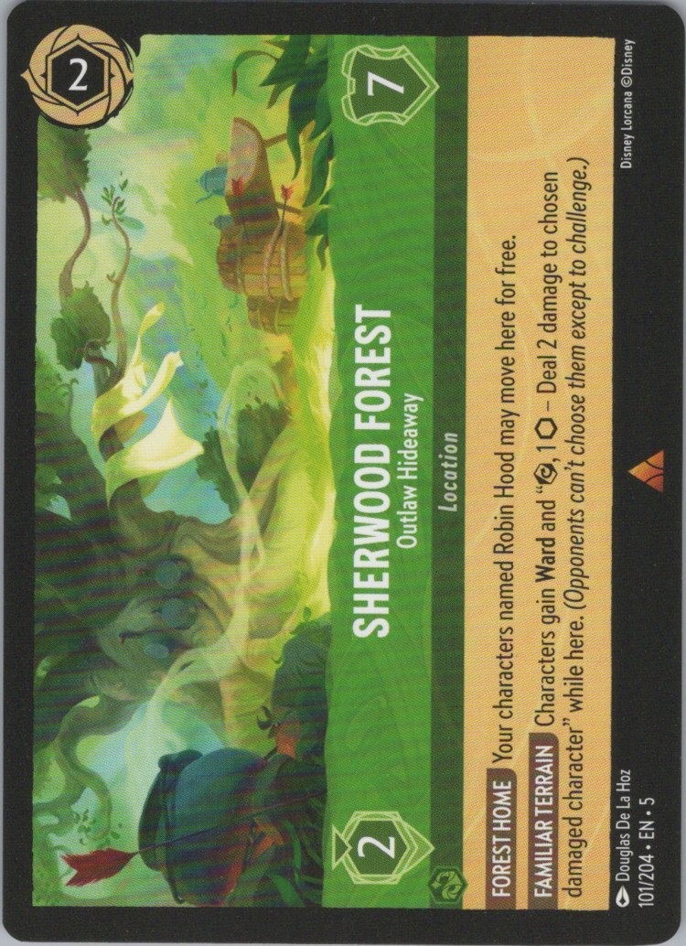 Lorcana Normal Sherwood Forest - Outlaw Hideaway Shimmering Skies 101/204 NM