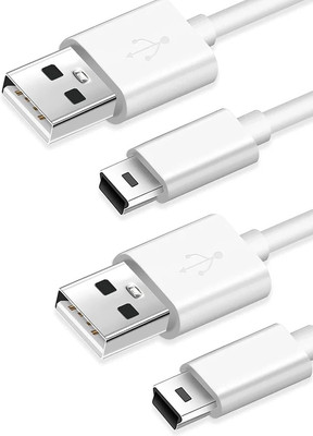 (2 Pack) Mini USB Charger and Data Cable for Texas Instruments Calculators TI-84