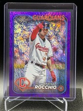 Brayan Rocchio 2024 Topps Purple Holo Foil #369/799 - Cleveland Guardians