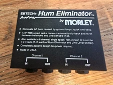 Morley Hum Eliminator (The Original & Dependable) 2 Channel 1/4" Box