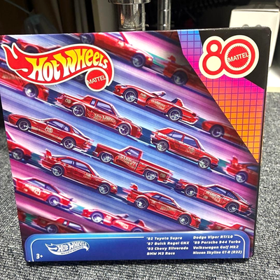 Hot Wheels Mattel 80th Anniversary 8-Pack (8 Cars) | eBay