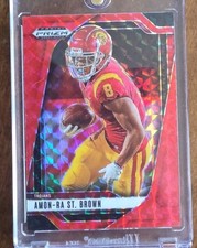 2025 Panini Prizm Draft Picks - Amon-Ra St. Brown #199 Red Prizm /125