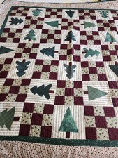 Christmas Handmade Quilt Good Quality Work /A7