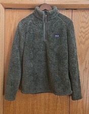 Patagonia Boys Los Gatos Quarter Zip- Industrial Green- XXL 16-18