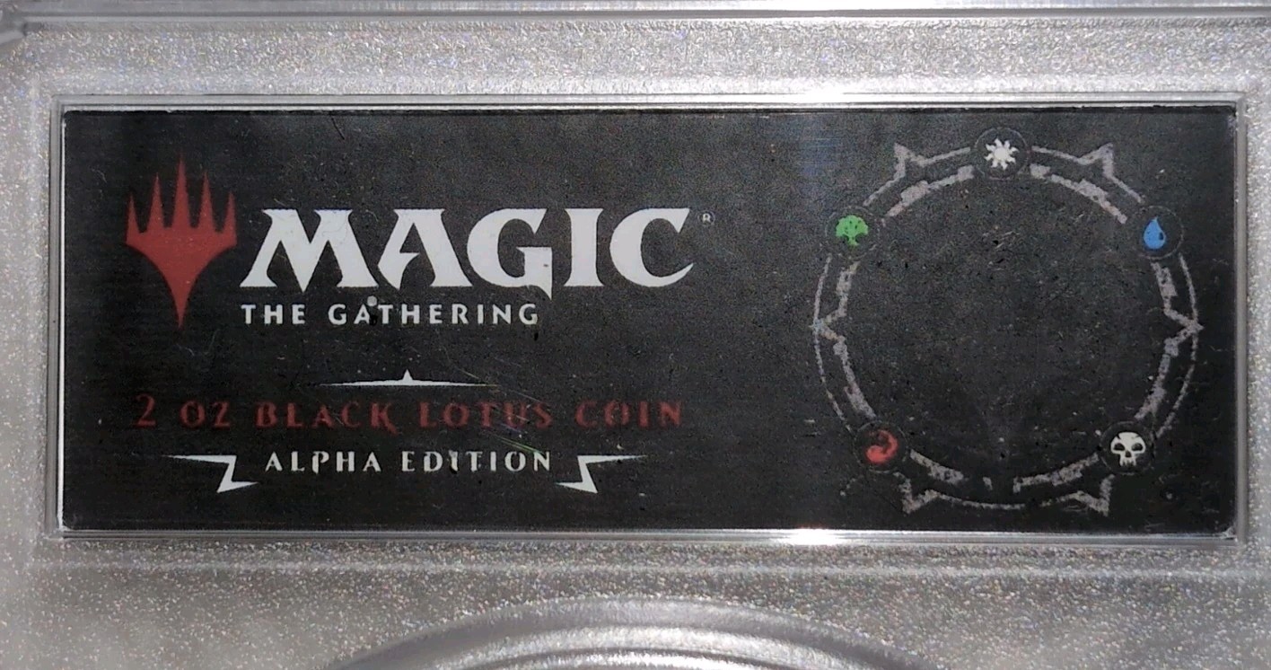 Magic the Gathering MTG 2Oz .999 Silver Alpha Black Lotus PCGS PR70 DCAM 99/499 view 6