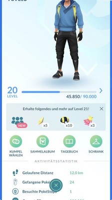 Pokémon Acc GO   Lvl 20   5 Legendary, 5 Shiny 