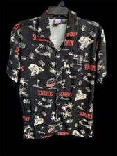 New Scarface Button Down Shirt Tony Montana Al Pacino All Over Mens Sz XS