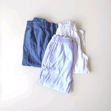 Pekkle NWT Girls 3 Pack Pants with Pockets  Purple, Blue, Tan Size 6