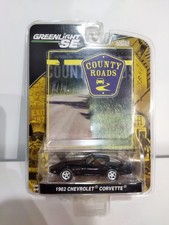 Greenlight Chevrolet Corvette C3 1982 1/64 Scale, Rare Green Wheels, Used