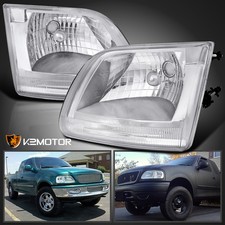 Clear Fits 1997-2003 Ford F150 97-02 Expedition Headlights Lamps Leftright Pair