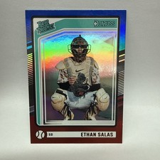 2024 Panini Donruss - Rated Prospects Ethan Salas #124 Red & Blue (RC) Padres
