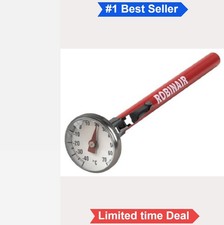Dial Thermometer -40 to 70 Celsius 1 Inch Face Pocket Clip Carrying Case A/C