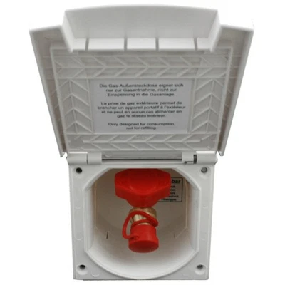 Comet S3500.06.06 Prise Gaz Extérieure Couverture D’Alimentation Blanc - Photo 1/4