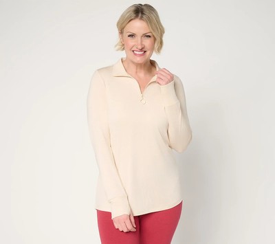 Denim & Co. Active Cool to the Touch Half Zip Top NWT A716954