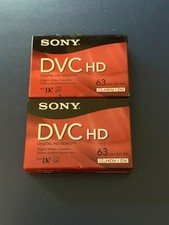 2 Pack MINI DV DVC HD TAPE Sony DVM63HD 63 MIN NEW SEALED FREE SHIPPING