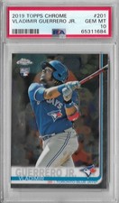 Vladimir Guerrero Jr. RC PSA 10 2019 Topps Chrome Rookie Card #201 Blue Jays