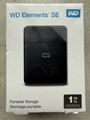 Western Digital Elements SE 1TB, USB 3.0, 2.5'' Portable External Hard Drive
