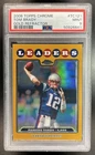 2008 Topps Chrome Tom Brady Gold Refractor League Leaders #/199 Patriots PSA 9