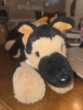 FAO Schwarz Realistic German Shepard Plush 13  Stuffed Animal