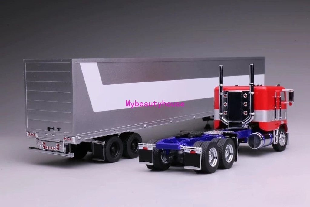 1:64 596 HEC G1 Freightliner Container Truck Tractor Model Diecast
