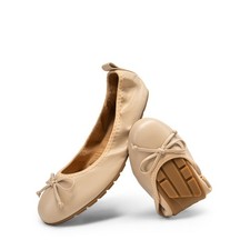 Women Slip On Foldable Ballet Flats Lightweight Round Toe Walking Flat Shoes