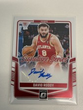 David Roddy 2024-25 Panini Donruss Optic Signature Series Auto #22 - Hawks