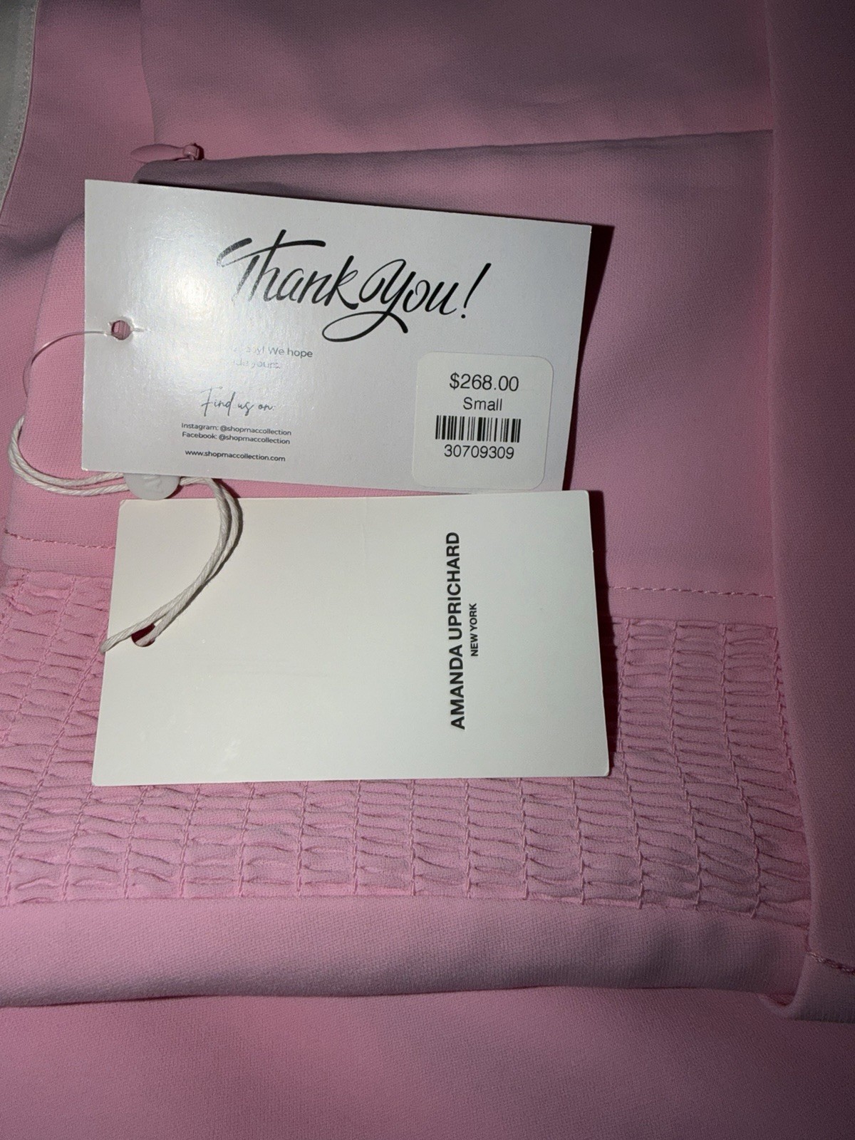 Amanda Uprichard Fae Midi Dress Small Antique Rose NWT Sold Out MSRP $268 image 4
