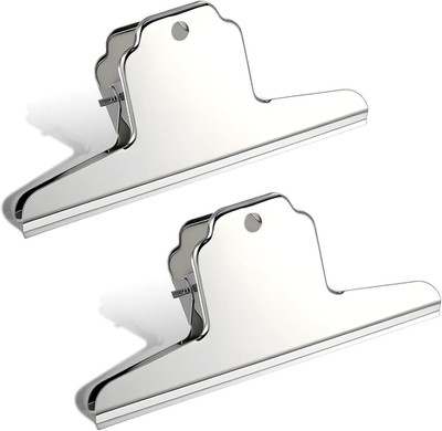 2 Pack Wide Extra Large Bull Clips Chip Bag Food Clips Large Dog Food Bag Clip 6