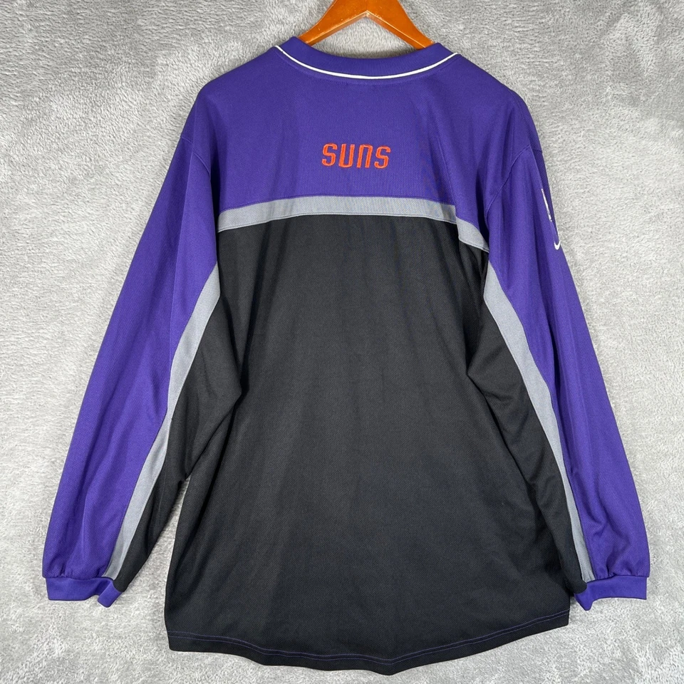 Camisa De Colección Y2K Nike Phoenix Suns Calentamiento Para Hombres Grande NBA Baloncesto DEFECTUOSA Foto 3 de 4