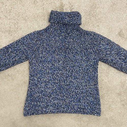 Vintage Y2K Gap Turtleneck Jumper Medium Cropped Holiday Sweater Chunky Knit - Picture 15 of 17