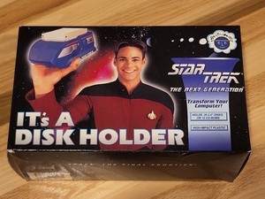Vintage 1995 Star Trek Next Generation Computer 3.5" Disk/CD-Rom Holder