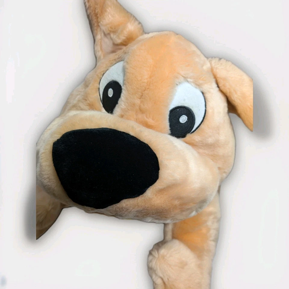 Large Scrappy Doo 27 " Laying Plush Dog Jumbo Hanna-Barbera Cartoon Network Vtg - Image 3 of 4