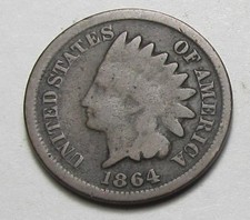1864 BR INDIAN HEAD CENT, VERY NICE TOUGHER COIN!!!!(A9)