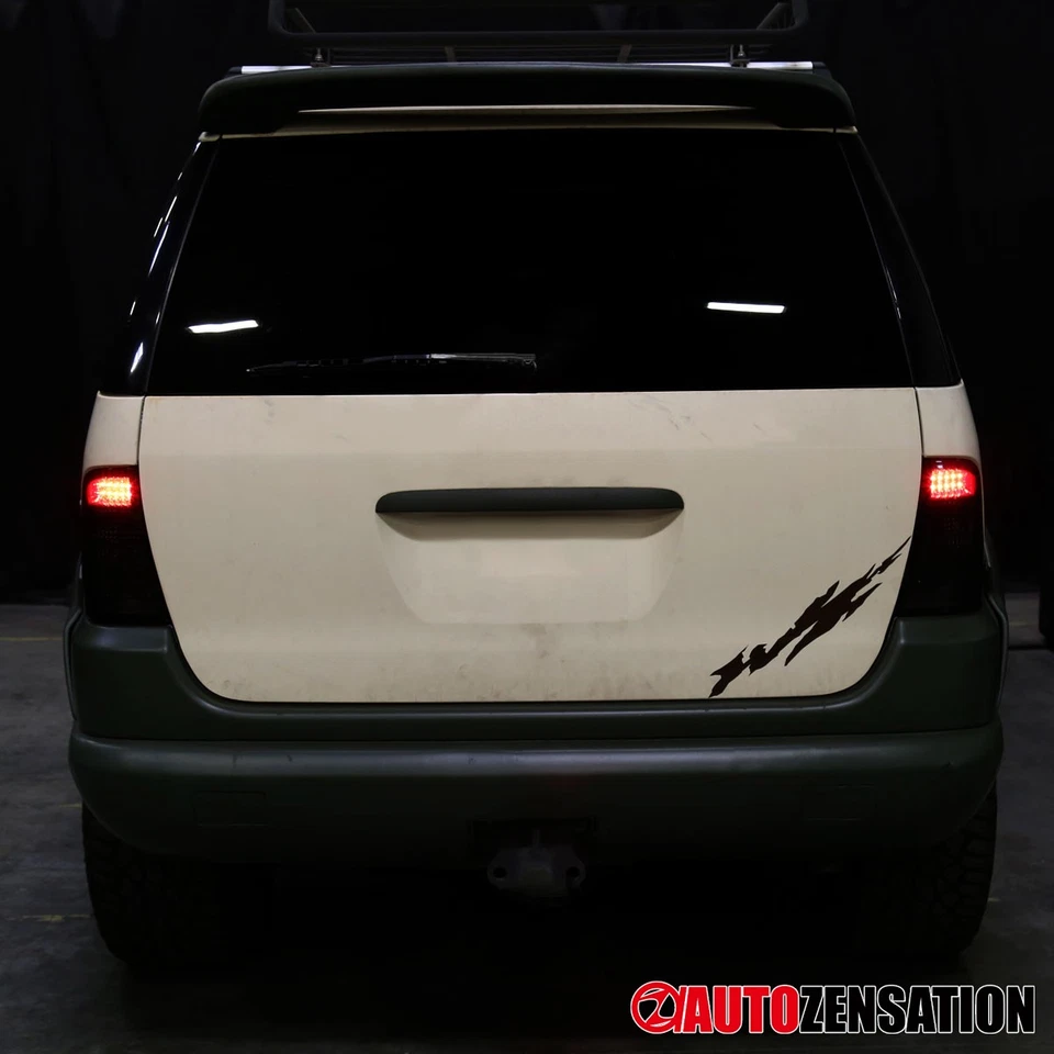 Fits 1998-2005 Benz W163 ML-Class Red Smoke LED Tail Lights Rear Brake Lamps - Image 3 of 4