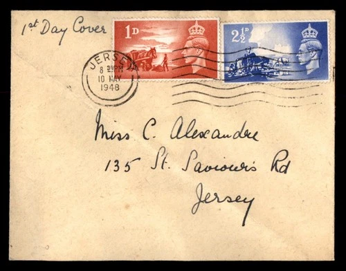 Mayfairstamps Great Britain FDC 1948 King Horses and Carts Combo First Day Cover