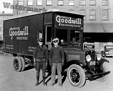 Photograph of a Vintage Goodwill Delivery Truck Year 1932  8x10