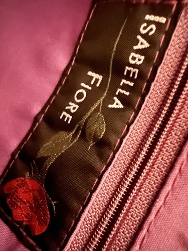 Borsa Isabella Fiore leggermente amata vintage borsetta a quadri bellissima perline fiori - Foto 2 di 7