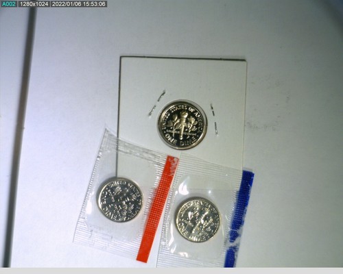 1994 PDS Roosevelt Dimes Unc in mint cello and Proof - Picture 2 of 2