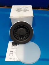 Elkay LKQS35BK Polymer Drain Fitting with Removable Basket Strainer and Rubber