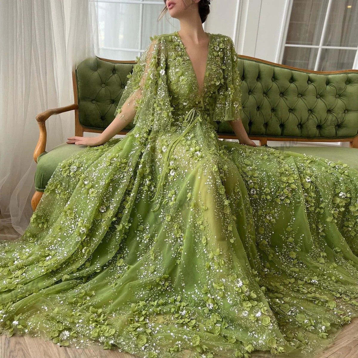 slim fit dress slacks V-Neck Champagne Evening Dresses 2024 Diamond Beaded Sleeveless Mermaid Formal Party Gown Zipper Back Yewen